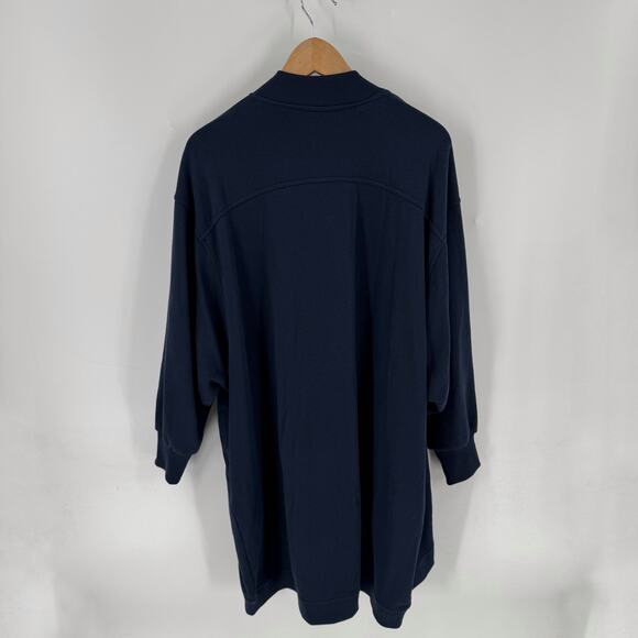 Sweaty Betty Navy Blue Open Front Sweatshirt Cardigan Lounge Jacket Size 6 - Picture 2 of 8